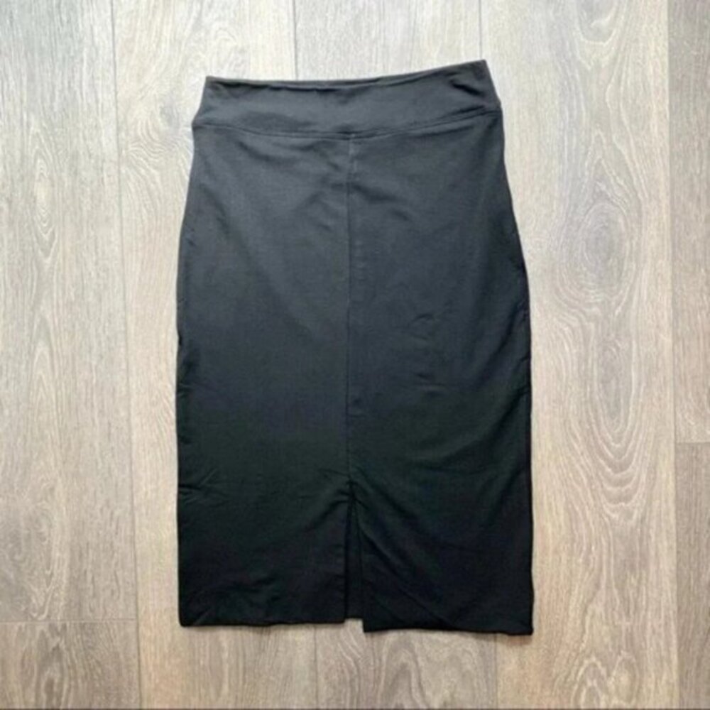 LNA Skirt Slit Mini High Rise Waist Black Small Whimsigoth Business casual - Picture 5 of 16